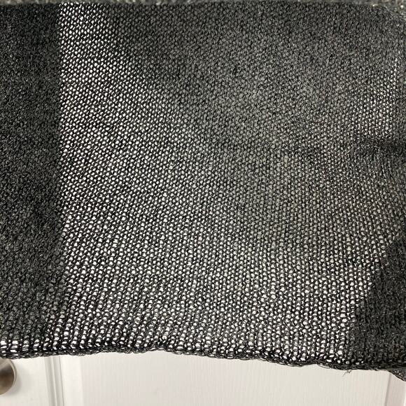 Nwot SKIF SKIFO Sweater ~S/~L Silk Linen Cotton  Fringe-Knit Raw-Edge Long-Slv - Picture 8 of 12